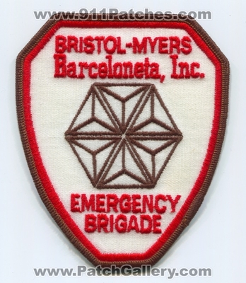 Bristol Myers Barceloneta Inc. Emergency Brigade ERT Patch (Puerto Rico)
Scan By: PatchGallery.com
Keywords: response team fire ems pharmaceutical company co. industrial