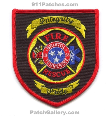 Bristol Fire Rescue Department Patch (Tennessee)
Scan By: PatchGallery.com
Keywords: dept. integrity pride 1856