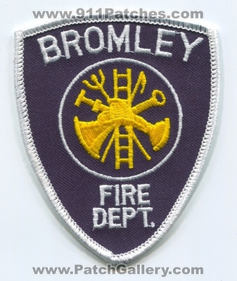 Bromley Fire Department Patch (Kentucky)
Scan By: PatchGallery.com
Keywords: dept.