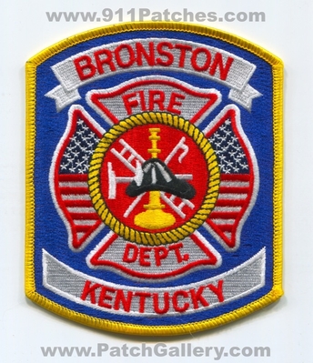 Bronston Fire Department Patch (Kentucky)
Scan By: PatchGallery.com
Keywords: dept.