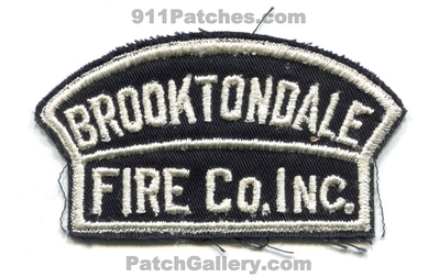 Brooktondale Fire Company Inc Fire Department Patch (New York)
Scan By: PatchGallery.com
Keywords: co. inc. dept.