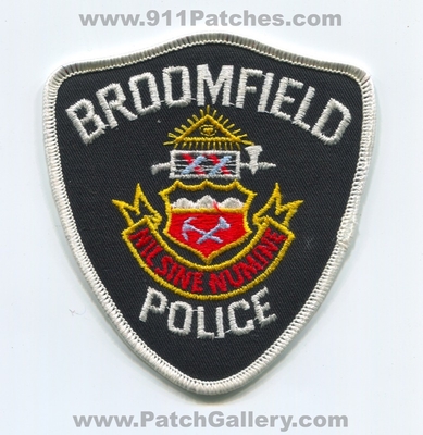 Broomfield Police Department Patch (Colorado)
Scan By: PatchGallery.com
Keywords: dept.