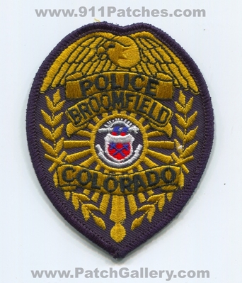 Broomfield Police Department Patch (Colorado)
Scan By: PatchGallery.com
Keywords: dept.