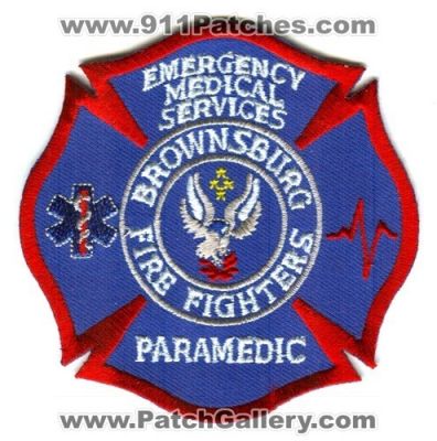 Brownsburg Fire Fighters Paramedic (Indiana)
Scan By: PatchGallery.com
Keywords: firefighters emergency medical services ems
