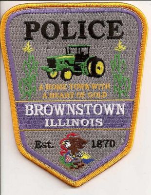 Brownstown Police
Thanks to EmblemAndPatchSales.com for this scan.
Keywords: illinois