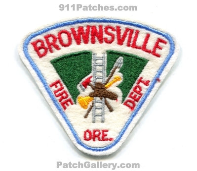 Brownsville Fire Department Patch (Oregon)
Scan By: PatchGallery.com
Keywords: dept. ore.