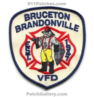 Bruceton Brandonville Volunteer Fire Department Patch (West Virginia)
Scan By: PatchGallery.com
Keywords: vol. dept. vfd est. 1947