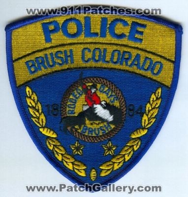 Brush Police Department (Colorado)
Scan By: PatchGallery.com
