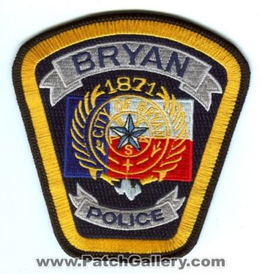 Bryan Police (Texas)
Scan By: PatchGallery.com
Keywords: city of