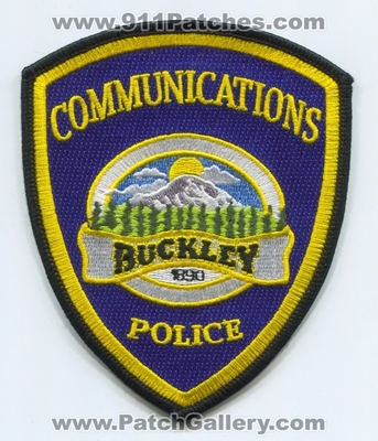 Buckley Police Department Communications Patch (Washington)
Scan By: PatchGallery.com
Keywords: dept. 911 dispatcher