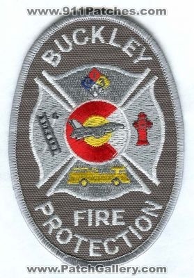 Buckley Air Force Base AFB Fire Protection Patch (Colorado)
[b]Scan From: Our Collection[/b]
Keywords: prot. usaf military department dept.