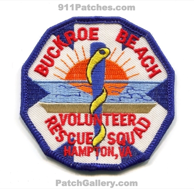 Buckroe Beach Volunteer Rescue Squad Hampton Patch (Virginia)
Scan By: PatchGallery.com
Keywords: vol. ems ambulance