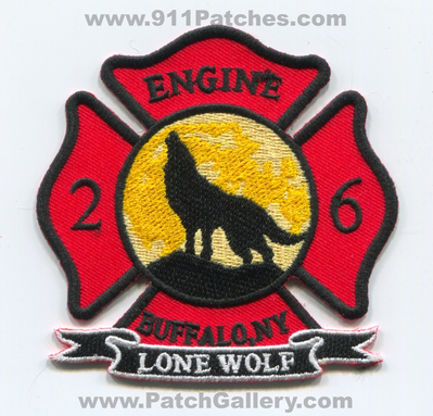 Buffalo Fire Department Engine 26 Patch (New York)
Scan By: PatchGallery.com
Keywords: dept. company co. station lone wolf