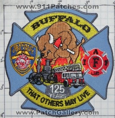 Buffalo Fire Department 125 Years (New York)
Thanks to swmpside for this picture.
Keywords: dept. iaff