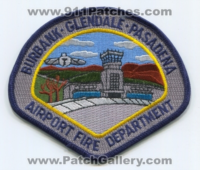 Burbank Glendale Pasadena Airport Fire Department Patch (California)
Scan By: PatchGallery.com
Keywords: dept.