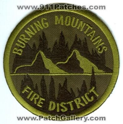 Burning Mountains Fire District (Colorado) (Reproduction)
Scan By: PatchGallery.com
Keywords: department dept.