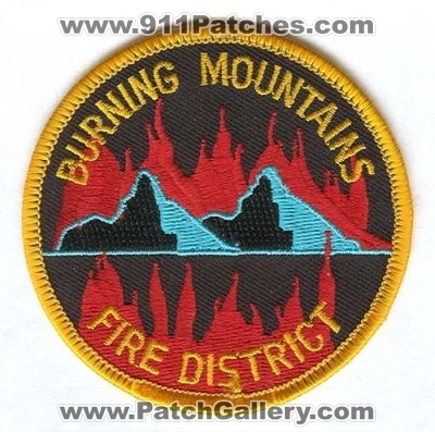 Burning Mountains Fire District Patch (Colorado)
[b]Scan From: Our Collection[/b]
