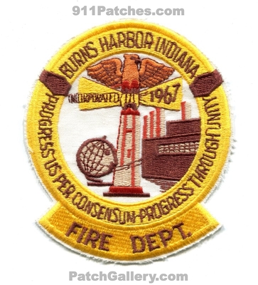 Burns Harbor Fire Department Patch (Indiana)
Scan By: PatchGallery.com
Keywords: dept.