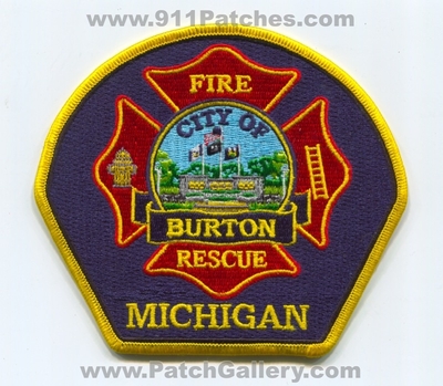 Burton Fire Rescue Department Patch (Michigan)
Scan By: PatchGallery.com
Keywords: city of dept.