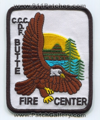 Butte Fire Center Forest Wildfire Wildland Patch (California)
Scan By: PatchGallery.com
Keywords: CCC C.C.C. California Conservations Corps CDF C.D.F. Department Dept. of Forestry