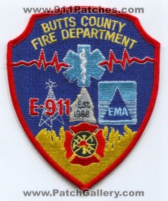 Butts County Fire Department Patch (Georgia)
Scan By: PatchGallery.com
Keywords: co. dept. e-911 ema