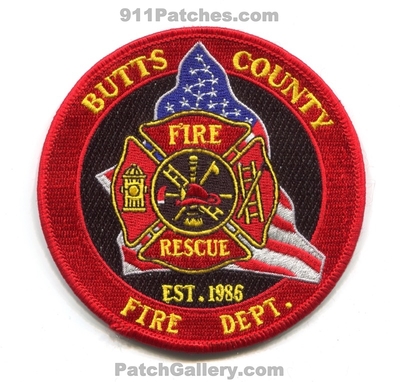 Butts County Fire Rescue Department Patch (Georgia)
Scan By: PatchGallery.com
Keywords: co. dept. est. 1986