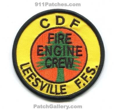 California Department of Forestry CDF Leesville Fire Engine Crew Patch (California)
Scan By: PatchGallery.com
[b]Patch Made By: 911Patches.com[/b]
Keywords: CAL Dept. C.D.F. Forest Fire Stations FFS F.F.S. Wildfire Wildland