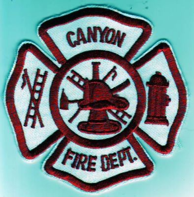 Canyon Fire Dept (Arizona)
Thanks to Dave Slade for this scan.
Keywords: department