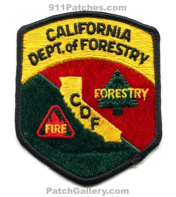 California Department of Forestry CDF Fire Protection Patch (California)
Scan By: PatchGallery.com
Keywords: dept. prot.