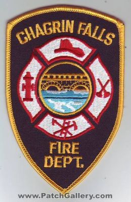 Chagrin Falls Fire Department (Ohio)
Thanks to Dave Slade for this scan.
Keywords: dept