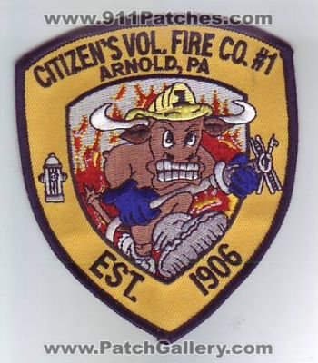 Citizens Volunteer Fire Company Number 1 (Pennsylvania)
Thanks to Dave Slade for this scan.
Keywords: citizen's vol. co. #1 arnold pa