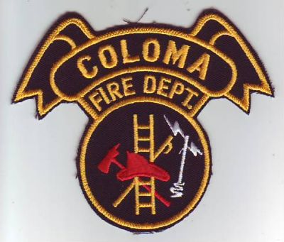 Coloma Fire Dept (Michigan)
Thanks to Dave Slade for this scan.
Keywords: department