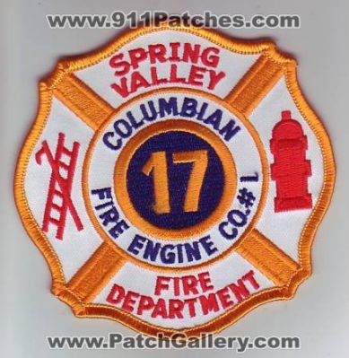 Spring Valley Fire Department Columbian Fire Engine Company Number 1 (New York)
Thanks to Dave Slade for this scan.
Keywords: dept. co. #1 17