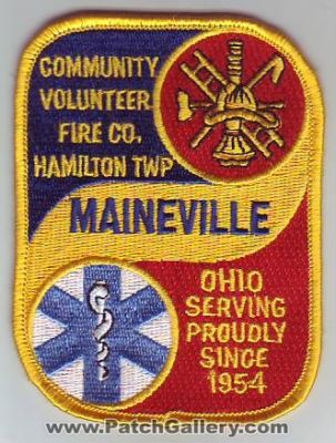 Community Volunteer Fire Company Hamilton Township Maineville (Ohio)
Thanks to Dave Slade for this scan.
Keywords: twp