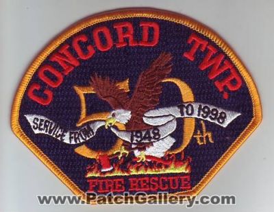 Concord Township Fire Rescue 50th Anniversary (Ohio)
Thanks to Dave Slade for this scan.
Keywords: twp