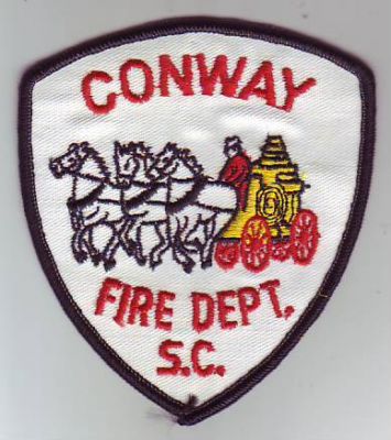 Conway Fire Dept (South Carolina)
Thanks to Dave Slade for this scan.
Keywords: department