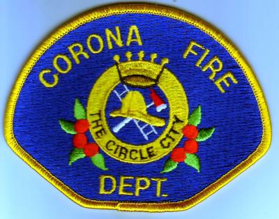 Corona Fire Dept (California)
Thanks to Dave Slade for this scan.
Keywords: department