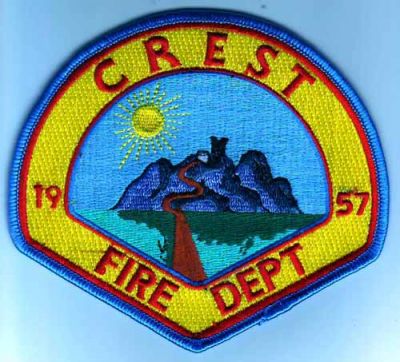Crest Fire Dept (California)
Thanks to Dave Slade for this scan.
Keywords: department