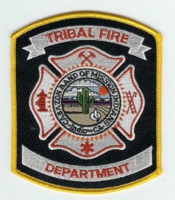 Cabazon Band of Mission Indians Tribal Fire Department
Thanks to PaulsFirePatches.com for this scan.
Keywords: california