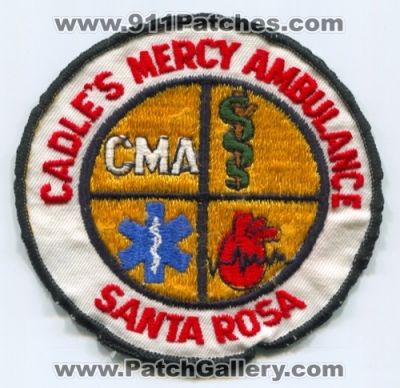 Cadles Mercy Ambulance Santa Rosa (California)
Scan By: PatchGallery.com
Keywords: ems cma