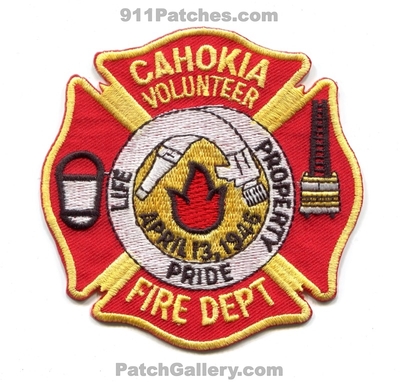 Cahokia Volunteer Fire Department Patch (Illinois)
Scan By: PatchGallery.com
