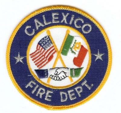 Calexico Fire Dept
Thanks to PaulsFirePatches.com for this scan.
Keywords: california department
