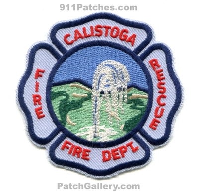 Calistoga Fire Rescue Department Patch (California)
Scan By: PatchGallery.com
Keywords: dept.