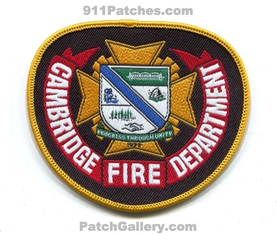 Cambridge Fire Department Patch (Canada Ontario)
Scan By: PatchGallery.com
Keywords: dept. 1973