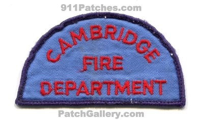 Cambridge Fire Department Patch (Massachusetts)
Scan By: PatchGallery.com
Keywords: dept.