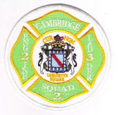 Cambridge Fire Engine 2 Ladder 3 Squad 2
Thanks to Michael J Barnes for this scan.
Keywords: massachusetts