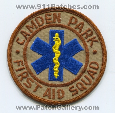 Camden Park First Aid Squad EMS Patch (West Virginia)
Scan By: PatchGallery.com
Keywords: amusement