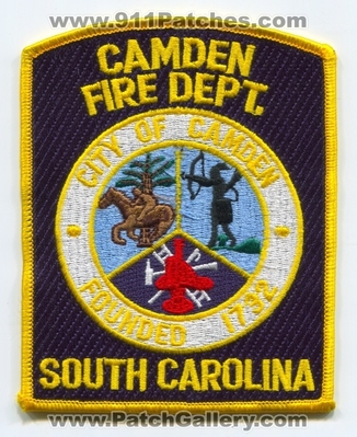 Camden Fire Department Patch (South Carolina)
Scan By: PatchGallery.com
Keywords: city of dept.