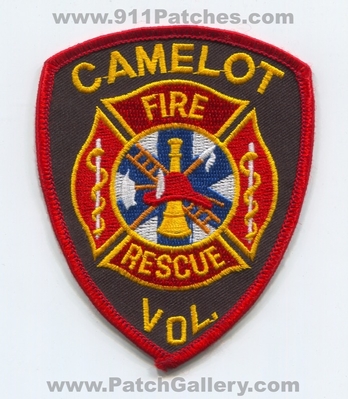 Camelot Volunteer Fire Rescue Department Patch (Texas)
Scan By: PatchGallery.com
Keywords: vol. dept.