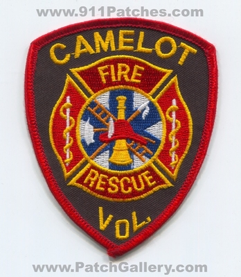 Camelot Volunteer Fire Rescue Department Patch (Texas)
Scan By: PatchGallery.com
Keywords: vol. dept.